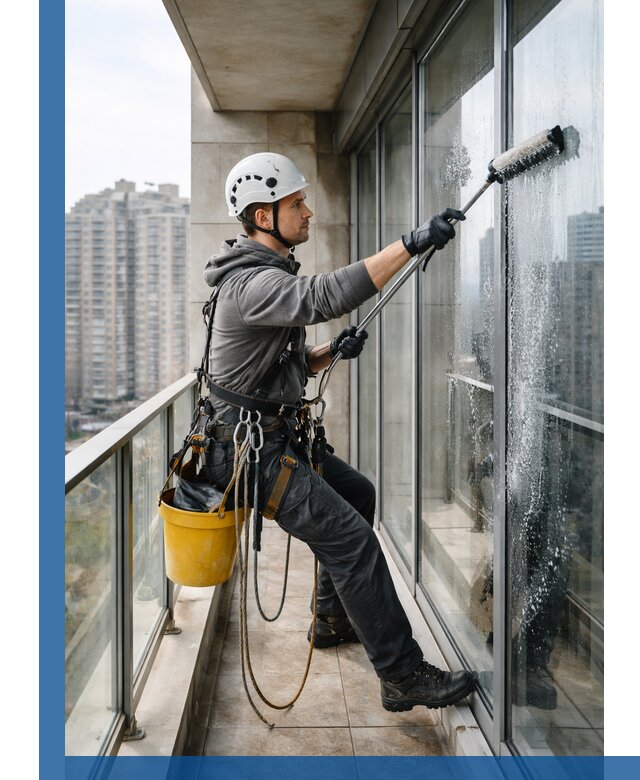 Профессиональная мойка балконного остекления в Одинцове