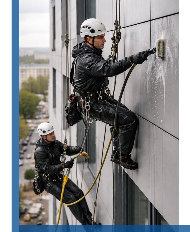 Профессиональная мойка фасада из композита в Одинцове