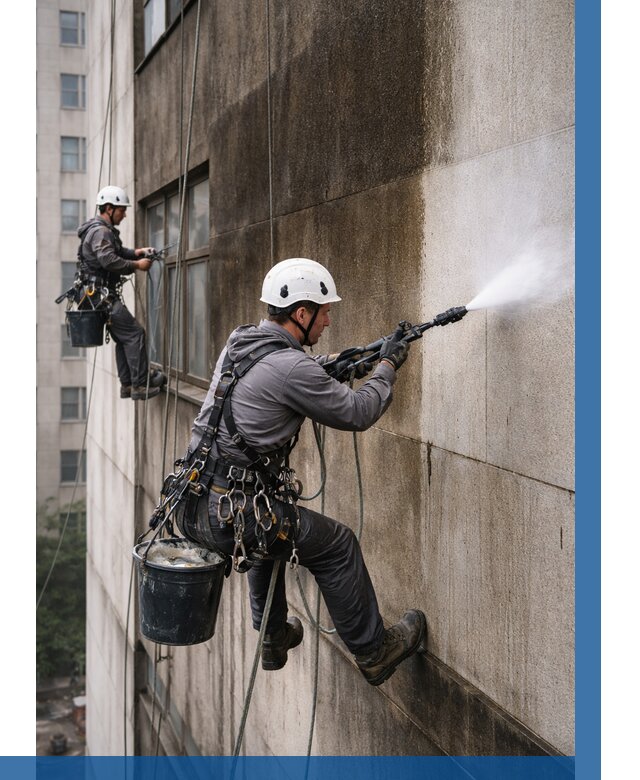 Очистка фасада от копоти в Одинцове от 259 р. | ВЫСОТНИК-Днц