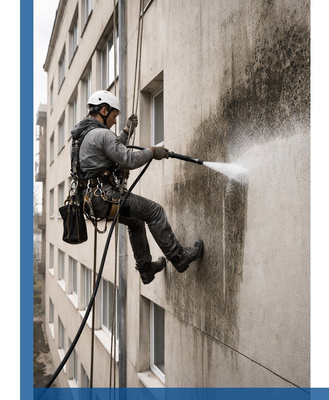 Профессиональная очистка фасадов от плесени в Одинцове