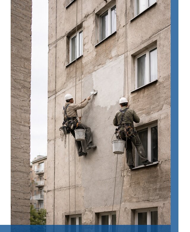 Косметический ремонт фасада в Одинцове от 1139 р. | ВЫСОТНИК-Днц