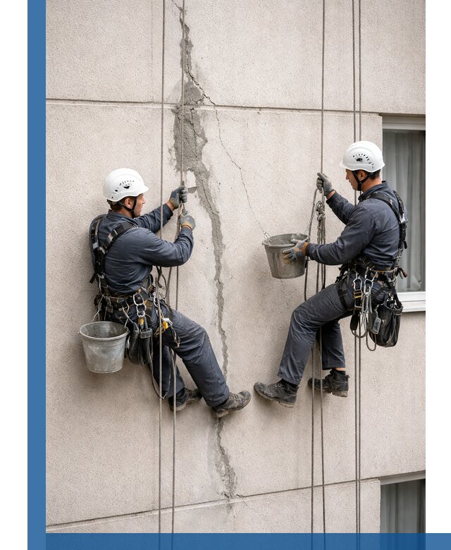 Заделка трещин на фасаде в Одинцове с гарантийным ремонтом