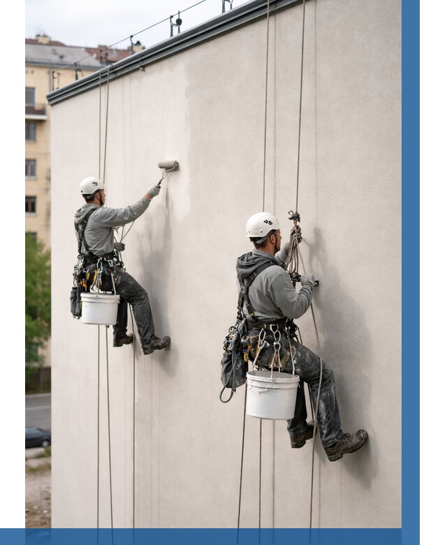 Покраска оштукатуренного фасада в Одинцове от 331 р. | ВЫСОТНИК-Днц