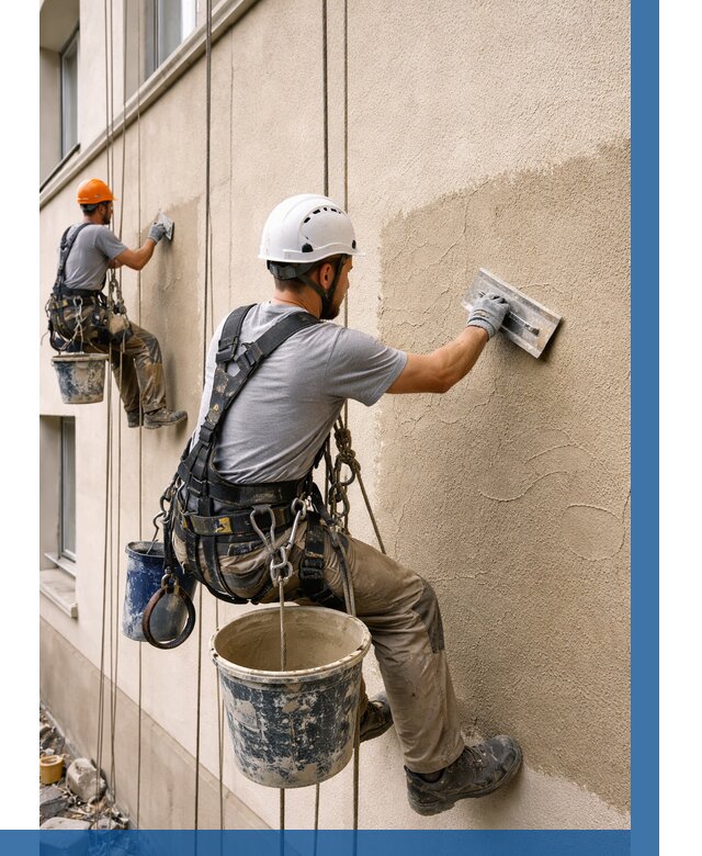 Декоративная штукатурка фасада в Одинцове от 1243 р. | ВЫСОТНИК-Днц