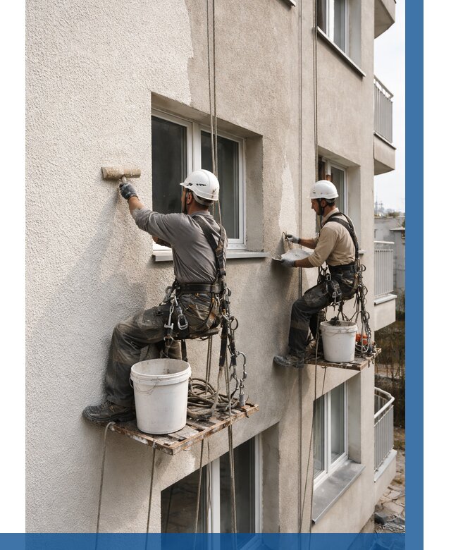 Нанесение короеда на фасад в Одинцове от 466 р. | ВЫСОТНИК-Днц