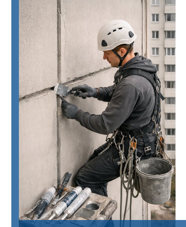 Ремонт межпанельных швов в Одинцове герметизация и восстановление
