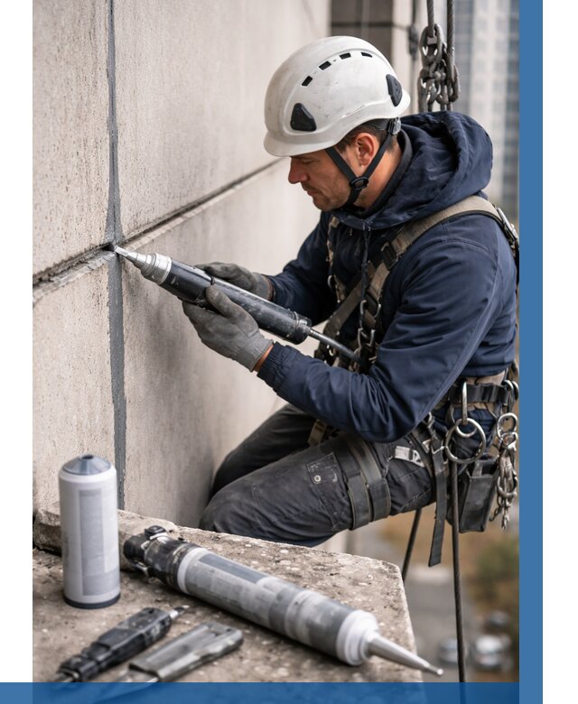 Вторичная герметизация швов в Одинцове от 466 р. | ВЫСОТНИК-Днц