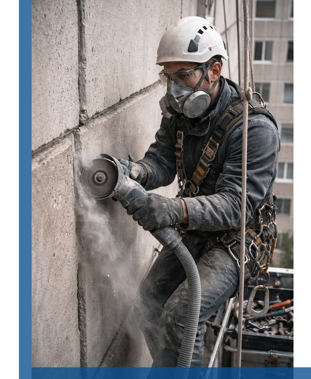 Штробление межпанельных швов в Одинцове качественно и быстро