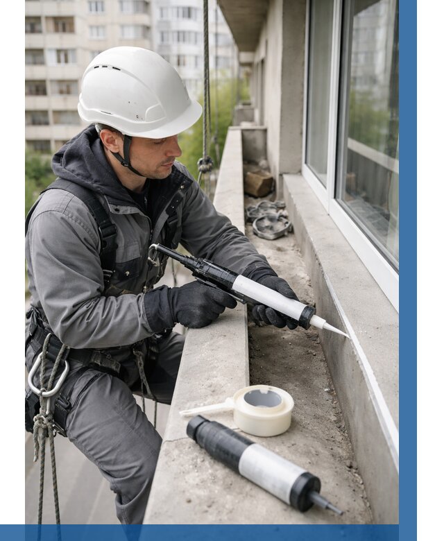 Герметизация швов лоджии в Одинцове от 4660 р. | ВЫСОТНИК-Днц