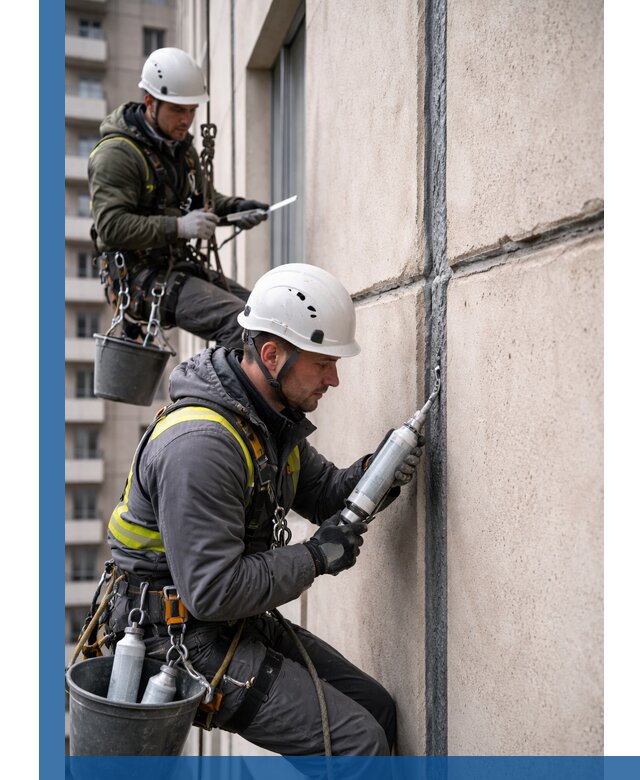 Герметизация деформационных швов фасада в Одинцове качественно