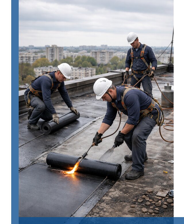 Ремонт наплавляемой кровли в Одинцове качественно и надежно