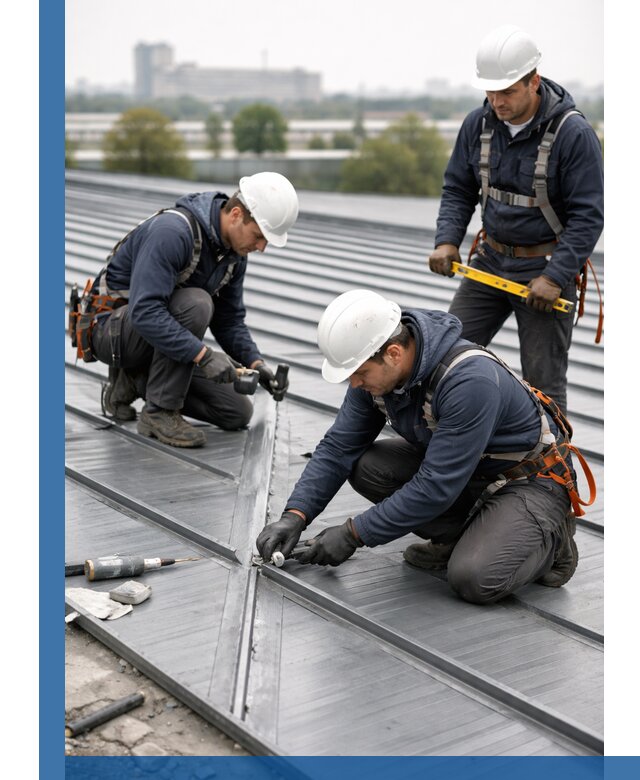 Ремонт фальцевой кровли в Одинцове срочно и качественно