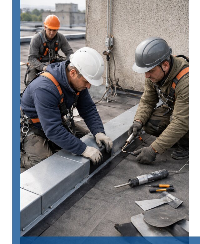 Ремонт кровельных примыканий в Одинцове профессионально