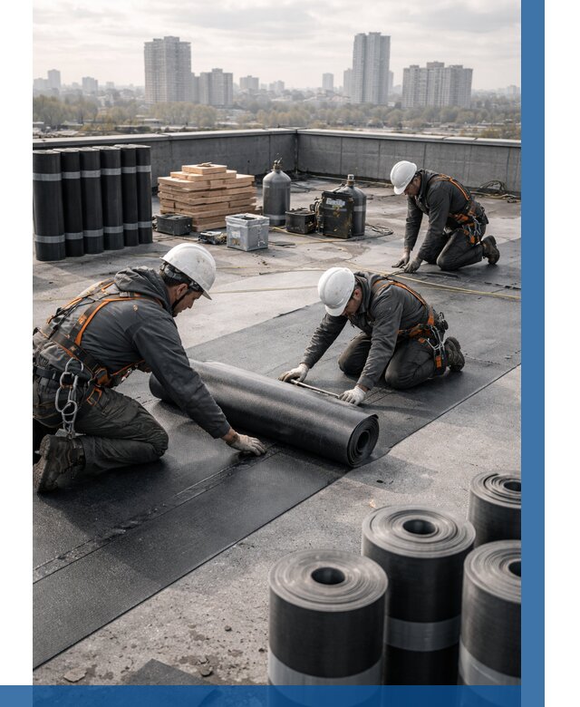 Монтаж мягкой кровли под ключ в Одинцове от 466 р. | ВЫСОТНИК-Днц