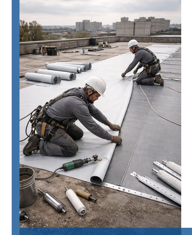 Монтаж мембранной кровли в Одинцове для промышленных зданий