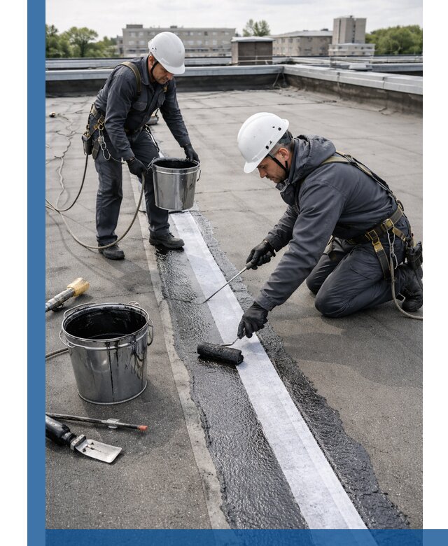 Гидроизоляция кровли мастикой в Одинцове надежная защита