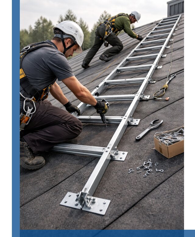 Профессиональный монтаж кровельной лестницы в Одинцове под ключ