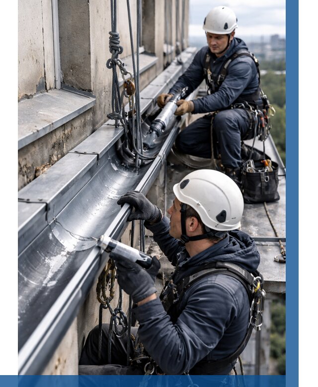 Ремонт водосточных желобов в Одинцове от 6731 р. | ВЫСОТНИК-Днц