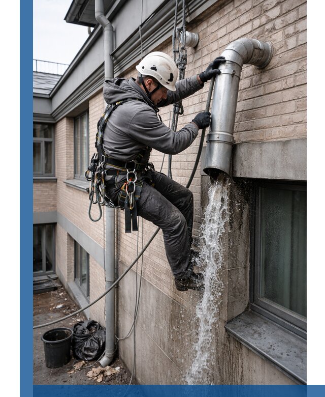 Профессиональная прочистка водосточных труб в Одинцове с гарантией