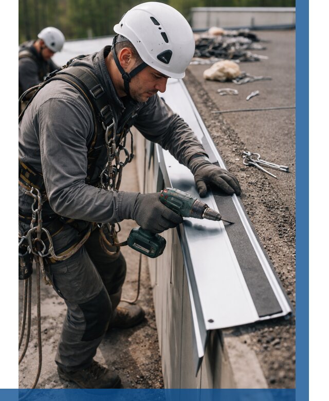 Монтаж капельника на кровле в Одинцове от 311 р. | ВЫСОТНИК-Днц