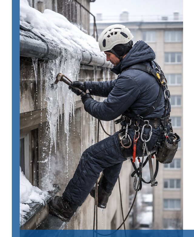 Удаление наледи и чистка водостоков в Одинцове оперативно и безопасно
