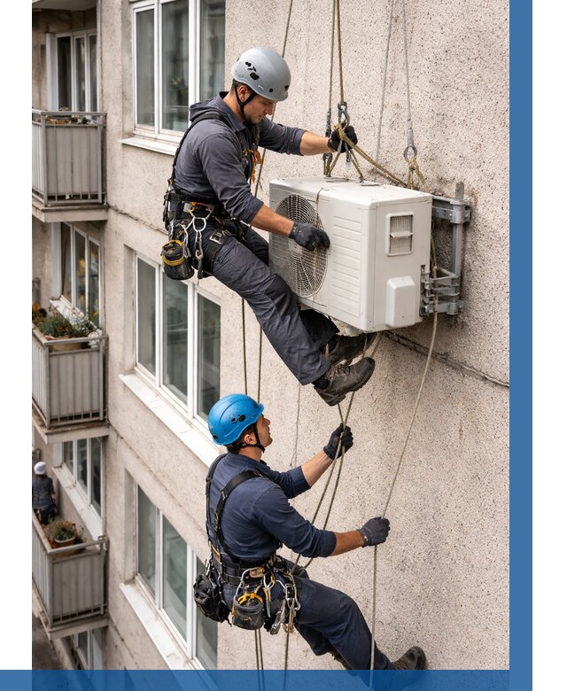 Перенос внешнего блока кондиционера в Одинцове от 9320 р.| ВЫСОТНИК-Днц