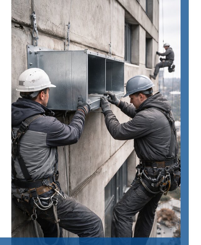 Монтаж вентиляционных коробов в Одинцове от 3107 р. | ВЫСОТНИК-Днц