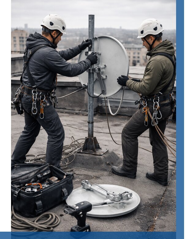 Демонтаж антенн на крыше в Одинцове от 4660 р. | ВЫСОТНИК-Днц