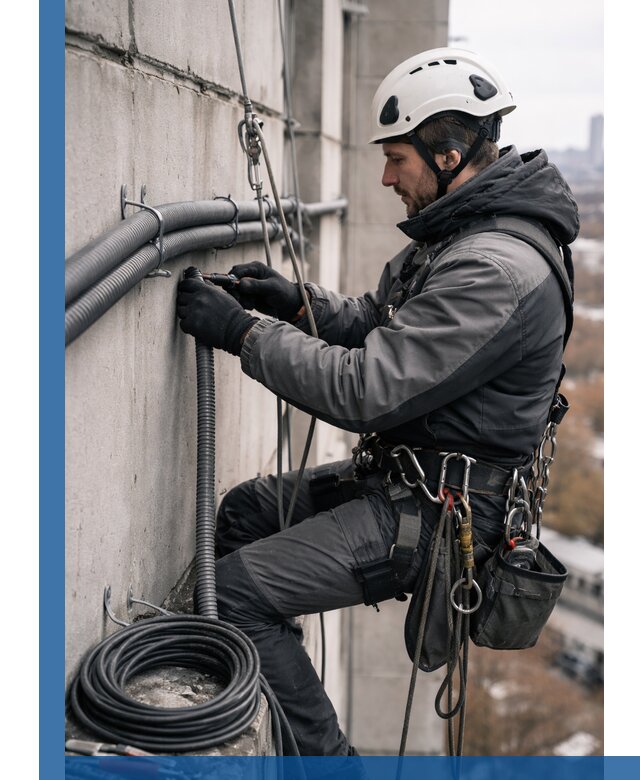 Профессиональный монтаж гофры для кабеля в Одинцове с гарантией