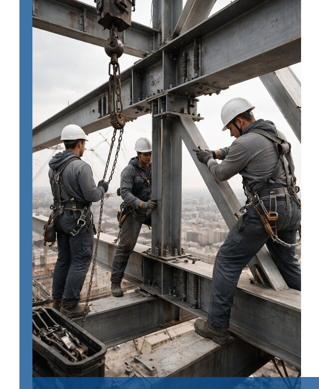 Профессиональный монтаж металлоконструкций на высоте в Одинцове