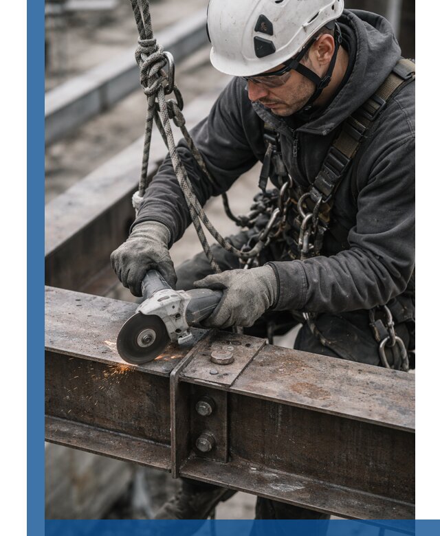 Резка металла на высоте в Одинцове для зданий и конструкций