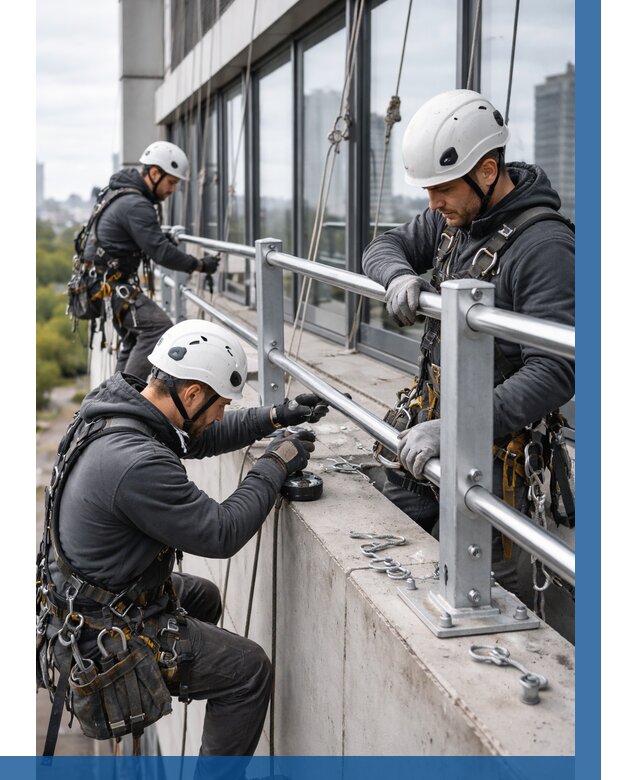 Монтаж ограждений на высоте в Одинцове, от 1243 р. | ВЫСОТНИК-Днц