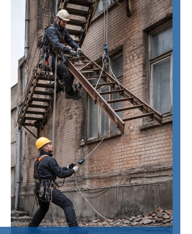 Демонтаж пожарной лестницы в Одинцове от 12427 р. | ВЫСОТНИК-Днц