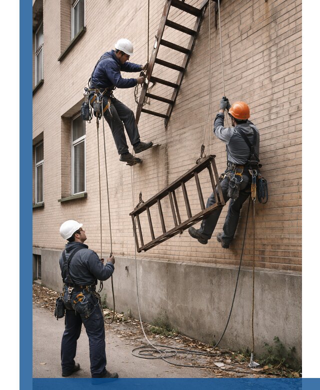 Демонтаж пожарной лестницы в Одинцове быстро и безопасно