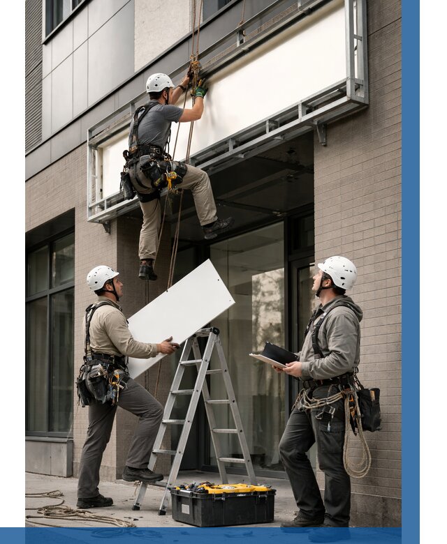 Монтаж светового короба в Одинцове от 6731 р. | ВЫСОТНИК-Днц