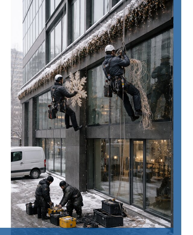 Демонтаж новогоднего оформления в Одинцове от 5696 р. | ВЫСОТНИК-Днц