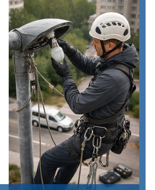 Замена ламп на высоте в Одинцове от 2589 р. | ВЫСОТНИК-Днц