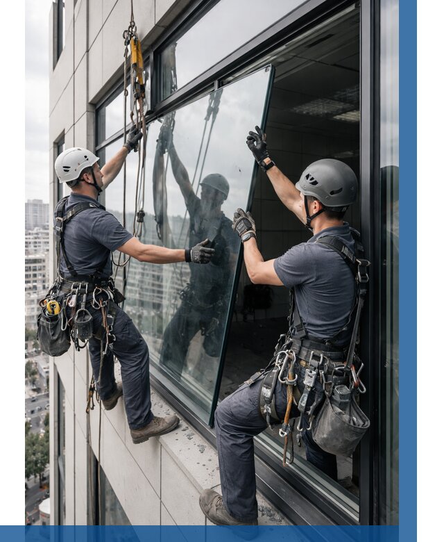 Замена стеклопакетов на высоте в Одинцове от 5696 р. | ВЫСОТНИК-Днц