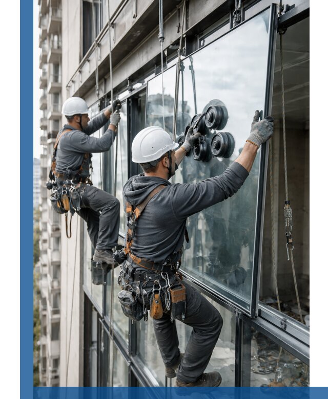 Витражное остекление фасадов и лоджий в Одинцове под ключ