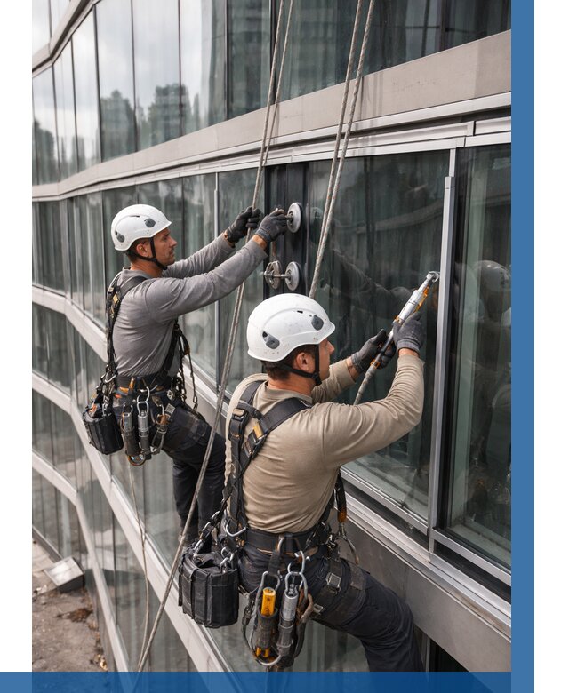 Радиусное остекление фасада в Одинцове от 12427 р. | ВЫСОТНИК-Днц