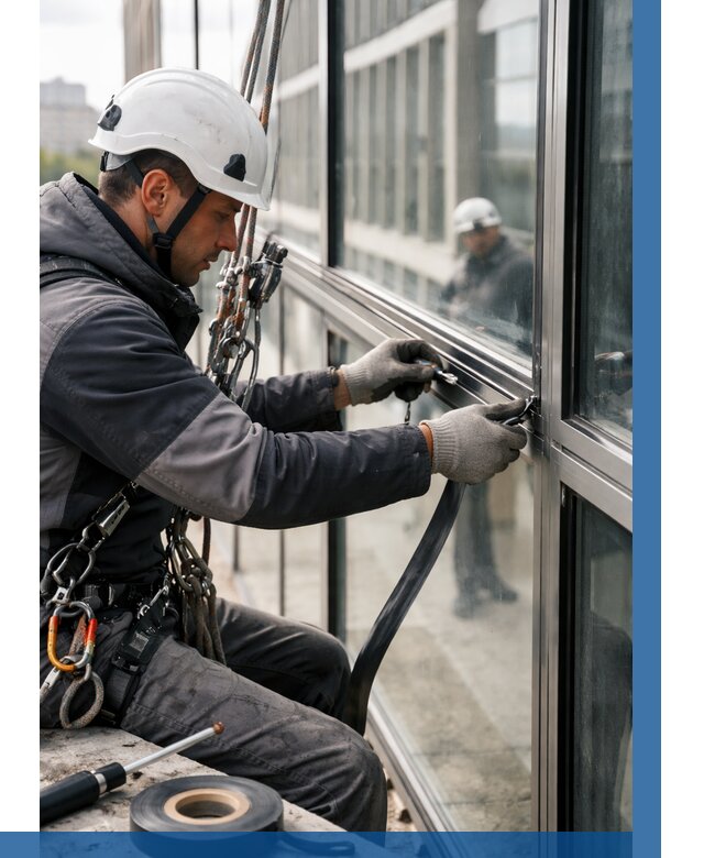 Ремонт витражных конструкций в Одинцове от 3625 р. | ВЫСОТНИК-Днц