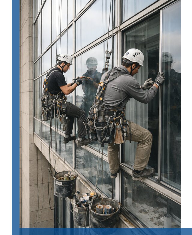 Ремонт витражных конструкций и фасадного остекления в Одинцове