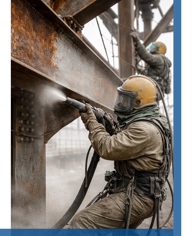 Пескоструйная очистка металлоконструкций в Одинцове по 621 р. ВЫСОТНИК-Днц