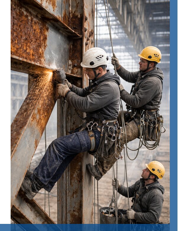 Зачистка металла от ржавчины в Одинцове от 362 р. | ВЫСОТНИК-Днц