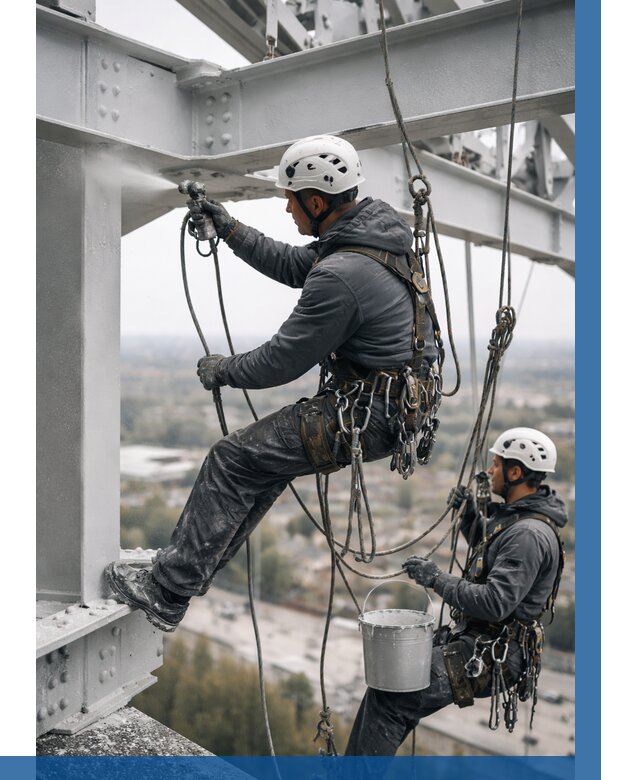 Покраска металлоконструкций на высоте в Одинцове 362 р |ВЫСОТНИК-Днц
