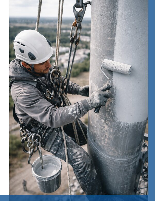 Покраска мачт связи под ключ в Одинцове от 880 р. | ВЫСОТНИК-Днц