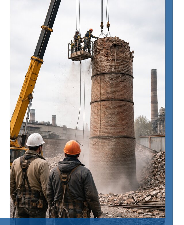 Демонтаж дымовой трубы в Одинцове от 93204 р. | ВЫСОТНИК-Днц, смета