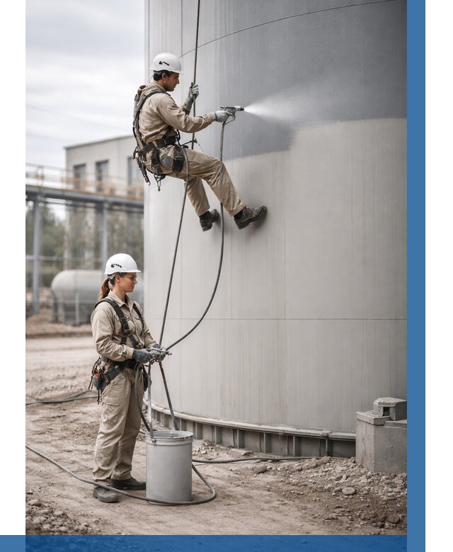 Покраска резервуаров в Одинцове от 1243 р. | ВЫСОТНИК-Днц — заказать