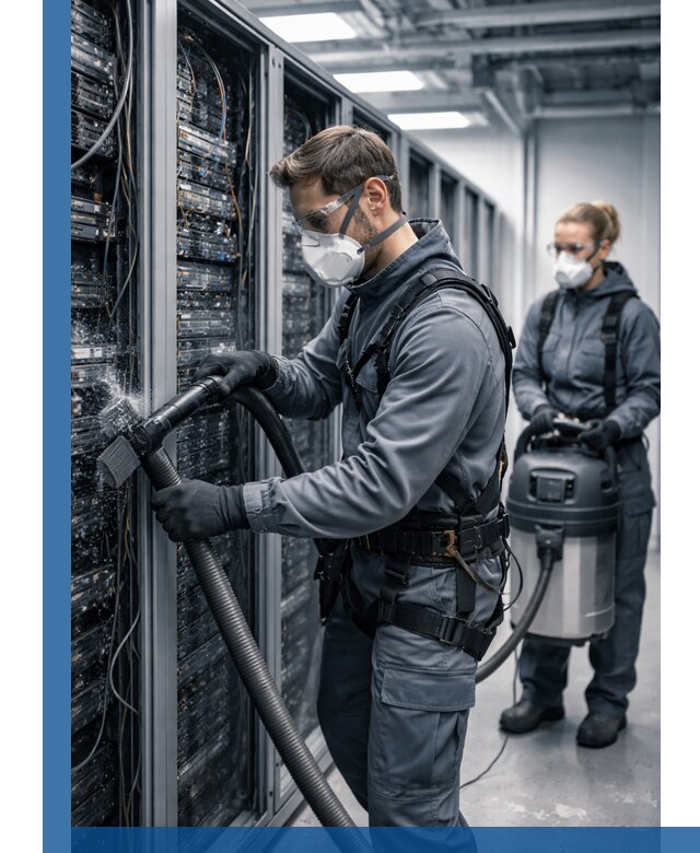 Обеспыливание серверной комнаты в Одинцове, профессиональная очистка