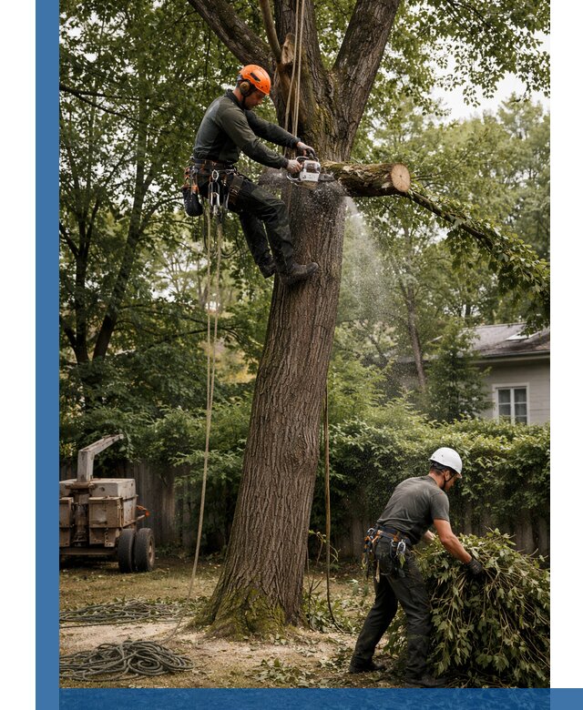 Кронирование деревьев в Одинцове, безопасная высотная обрезка